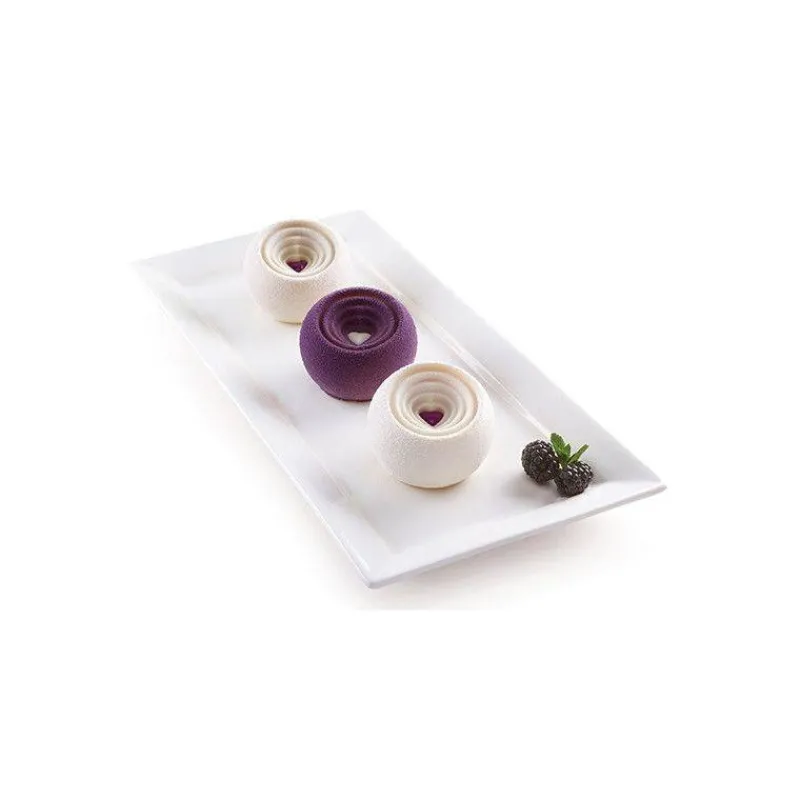 Thème Saint Valentin | Moules Silikomart-SilikoMart COCCOLA Mini Moule rond Coeur en silicone 3Design D7 cm SC