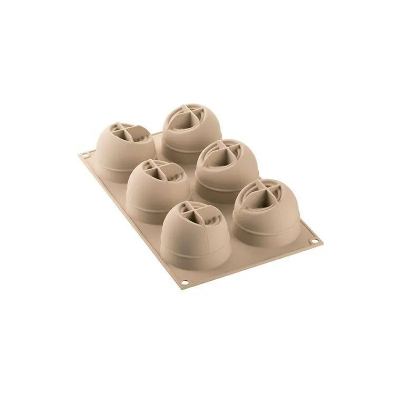Thème Saint Valentin | Moules Silikomart-SilikoMart COCCOLA Mini Moule rond Coeur en silicone 3Design D7 cm SC