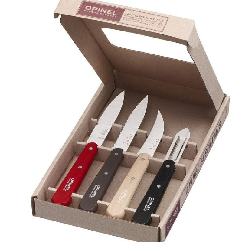 Economes Et Eplucheurs | Couteaux D'office-OPINEL Coffret Les Essentiels LOFT - office, universel, économe, bec oiseau -