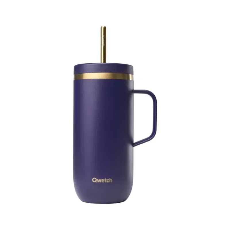 Tumblers Mugs Isotherme | Mugs-Qwetch COLD CUP isotherme double paroi en Inox 600 ml Violet obscur Edition de Noël