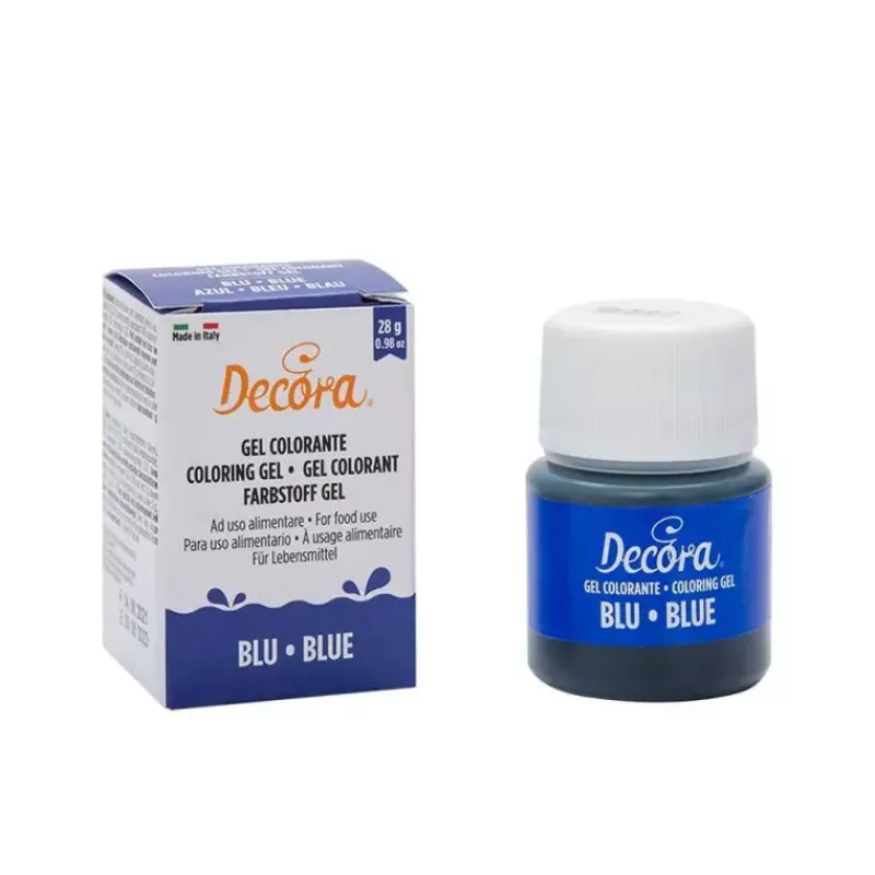 Colorants-Decora Colorant alimentaire Gel POT de 28 g  BLEU