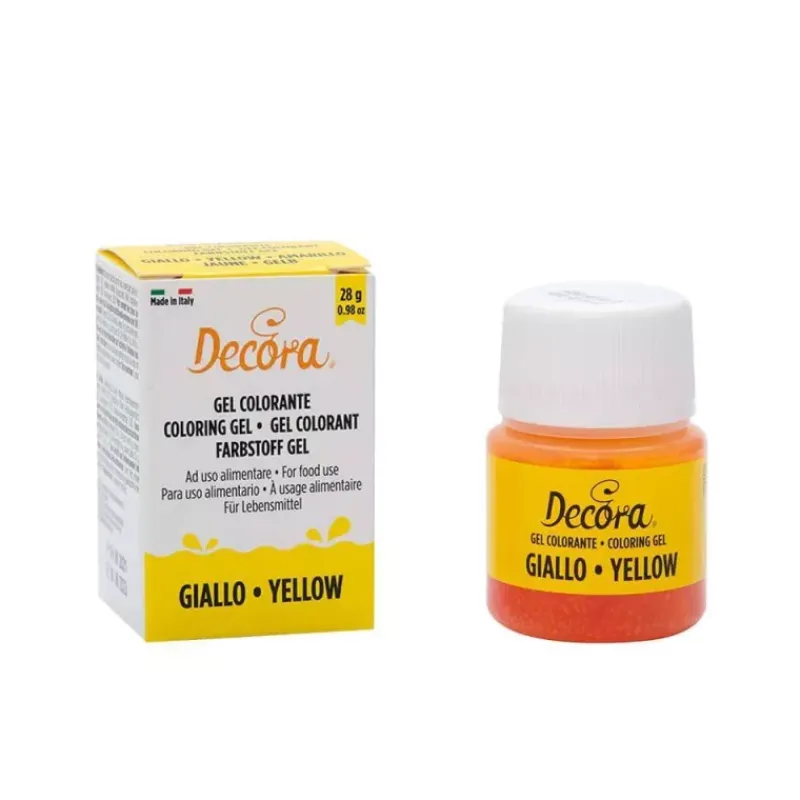 Colorants-Decora Colorant alimentaire Gel POT de 28 g  JAUNE