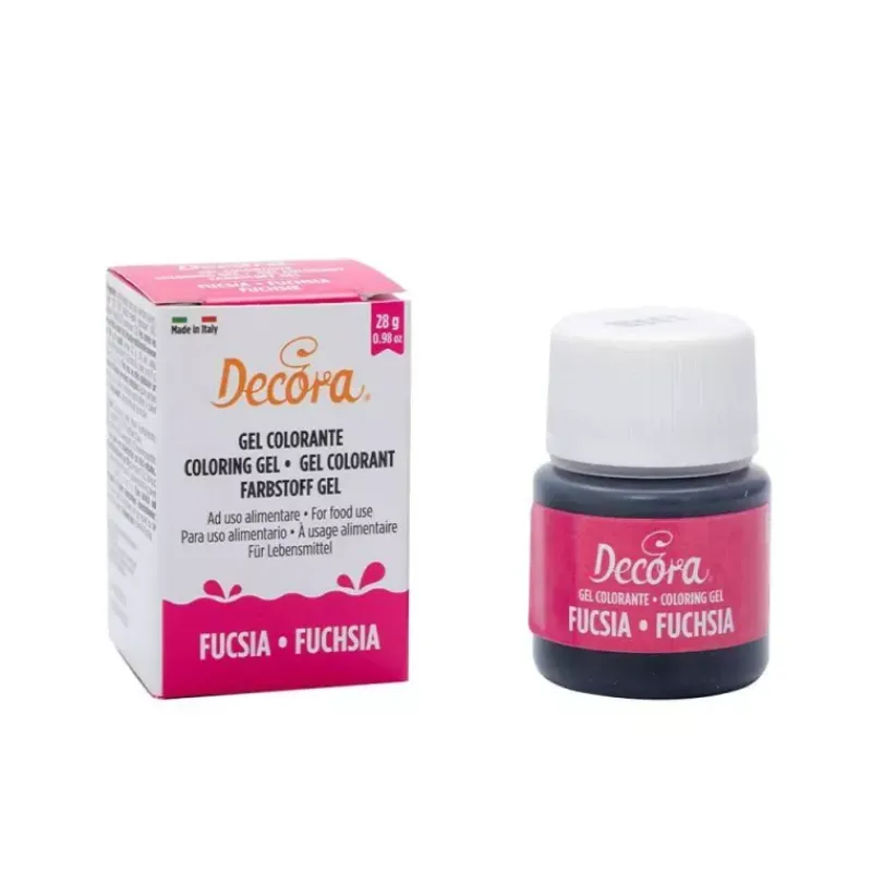 Colorants-Decora Colorant alimentaire Gel POT de 28 g  ROSE Fuchsia