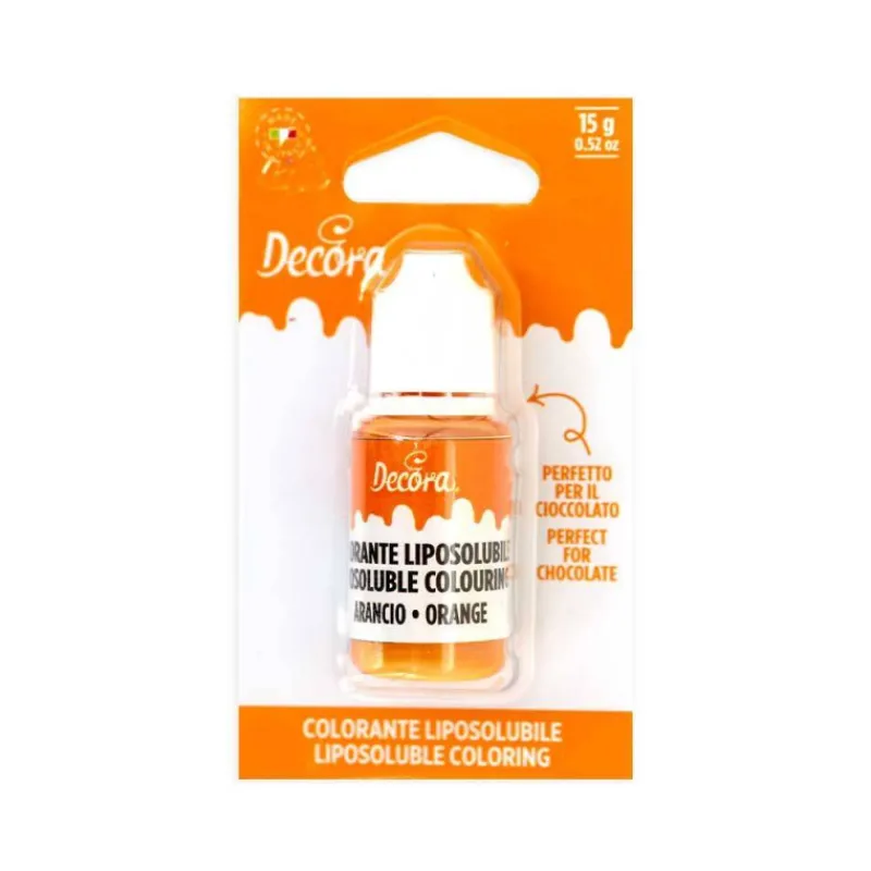 Colorants | Décors Alimentaires-Decora Colorant alimentaire liposoluble Flacon de 15g Orange