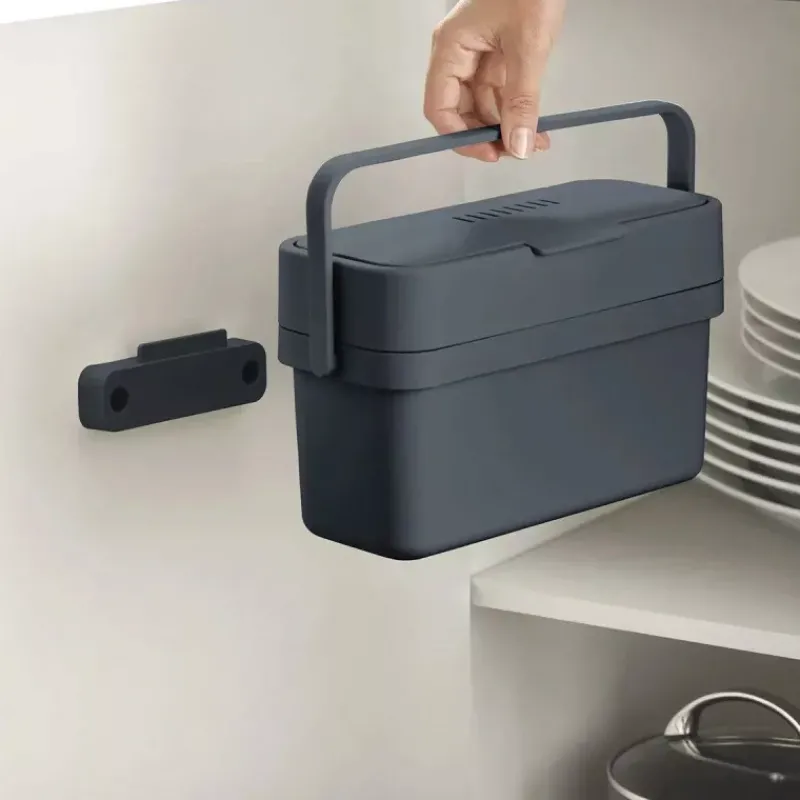 Poubelles De Tri Sélectif | Compost-Joseph Joseph COMPO Poubelle de cuisine Tri Sélectif modulable 4 L Gris Graphite