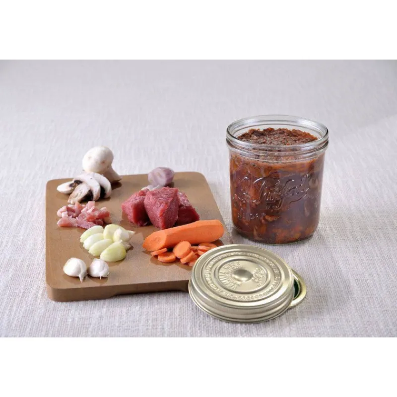 Bocaux De Conservation | Bocaux Le Parfait Bocal Conservation-Le Parfait CONSERVE Bocal à visser en verre complète Familia WISS 500g