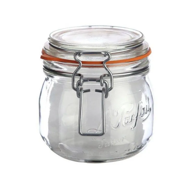 Bocaux De Conservation | Bocaux Le Parfait Bocal Conservation-Le Parfait CONSERVE Bocal en verre avec couvercle et caoutchouc 0.5 L