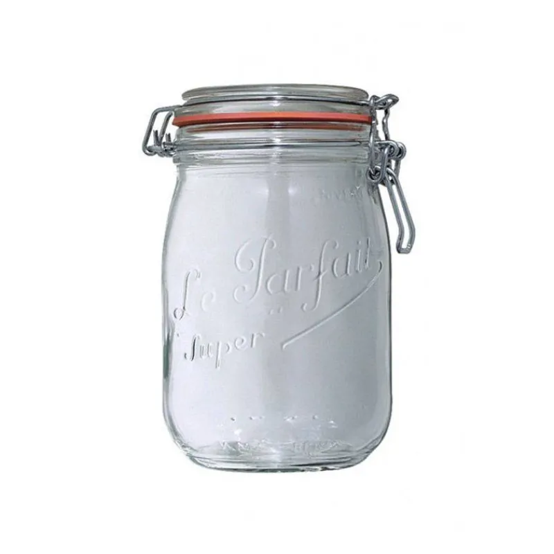 Bocaux De Conservation | Bocaux Le Parfait Bocal Conservation-Le Parfait CONSERVE Bocal en verre avec couvercle et caoutchouc 1 L
