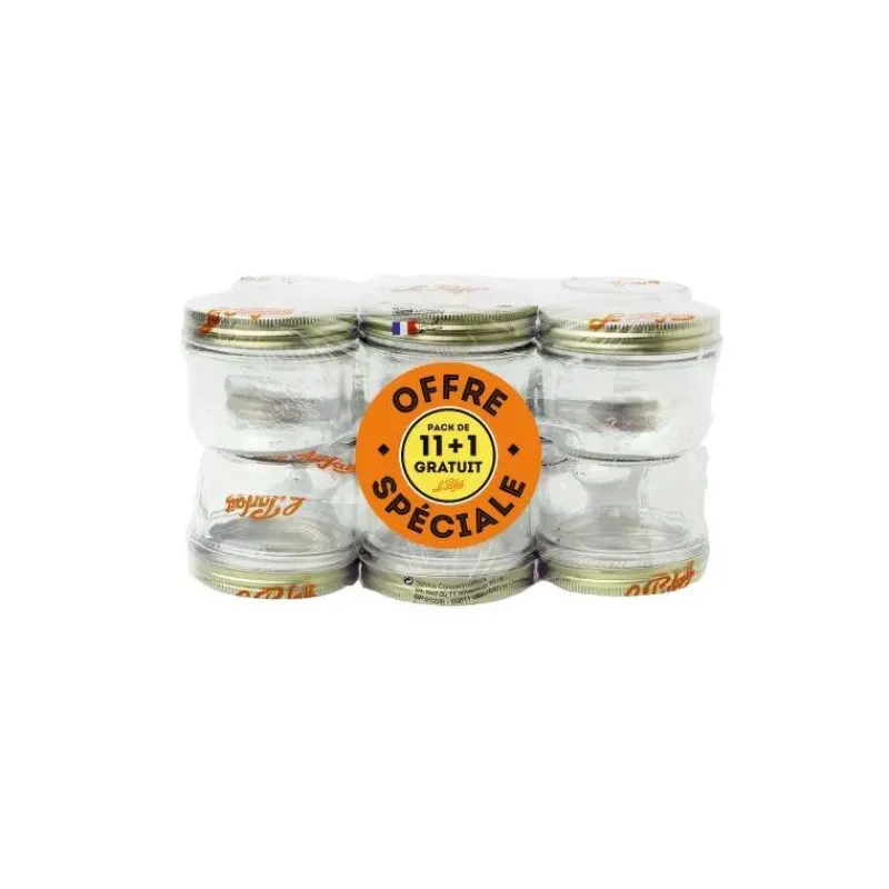Bocaux De Conservation | Bocaux À Visser-Le Parfait CONSERVE Pack de 12 Bocaux à visser en verre complète Familia WISS 350g