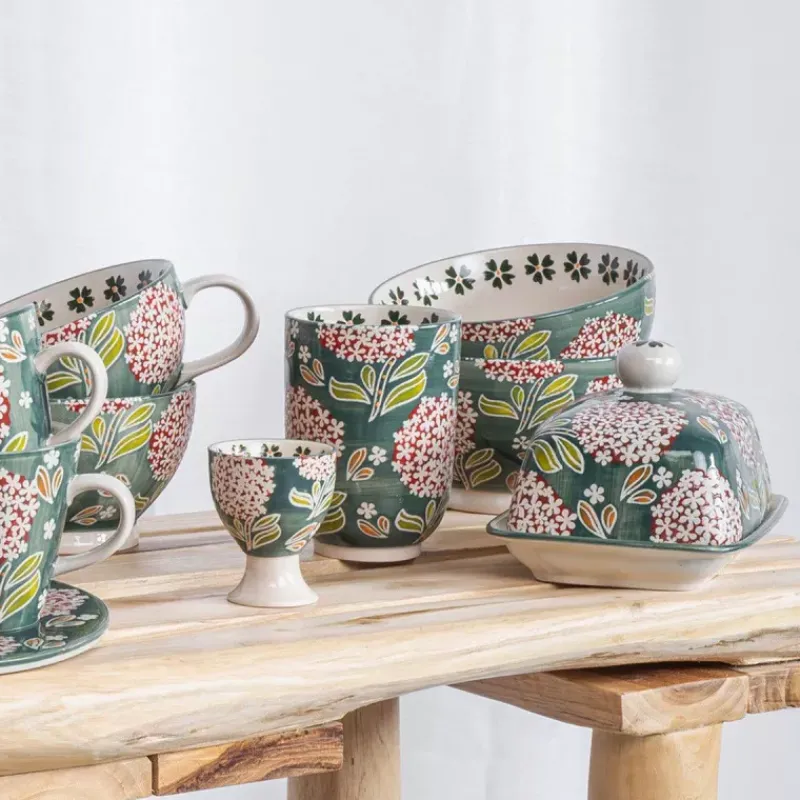 Beurriers | Beurriers Pour La Table-TABLE PASSION COTTAGE Beurrier avec couvercle cloche en Grès
