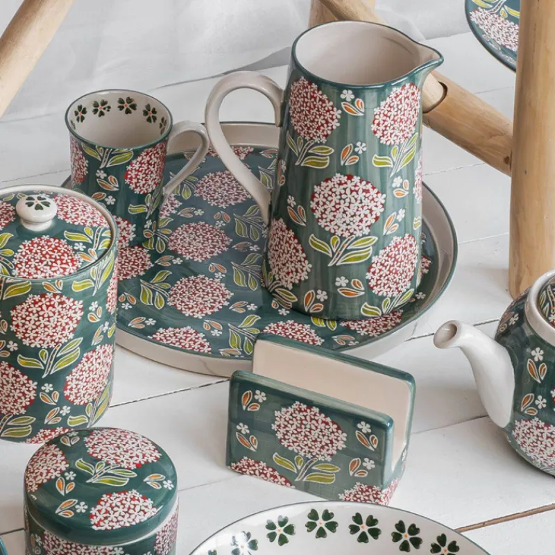 Brocs Et Pichets-TABLE PASSION COTTAGE Pichet en Grès 1.3L Vert