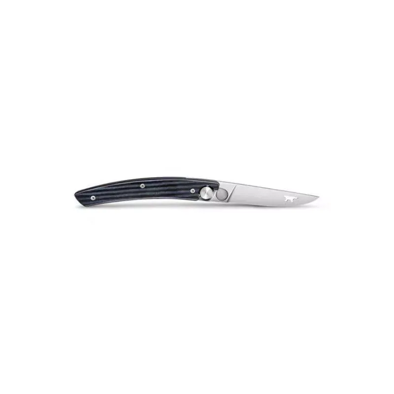 Couteaux De Poche-FISCHER Couteau de poche fermant Le Thiers N°8  Micarta Noir