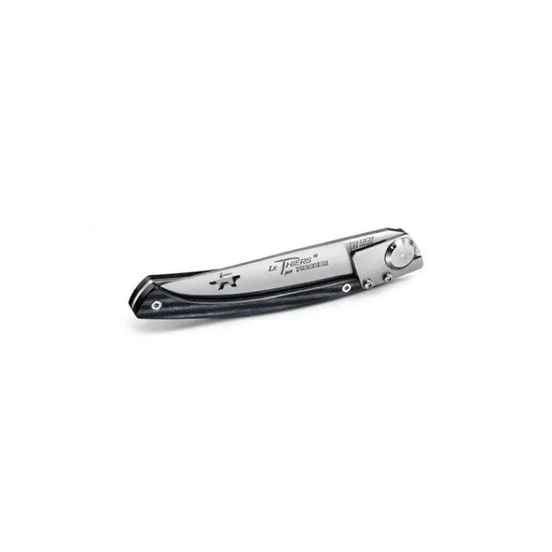 Couteaux De Poche-FISCHER Couteau de poche fermant Le Thiers N°8  Micarta Noir