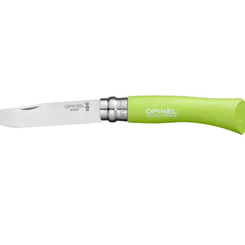 Couteaux De Poche | Couteaux Fermants-OPINEL Couteau fermant N°7 bout rond Spécial Enfant Vert Pomme
