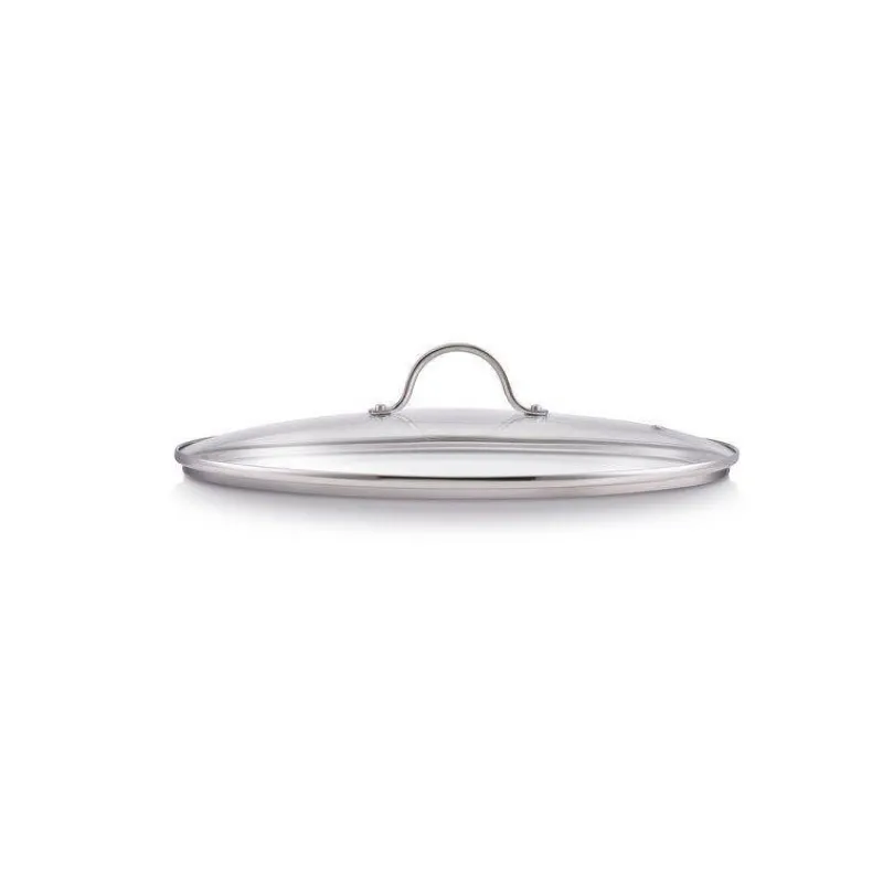 Couvercles En Verre-BEKA Couvercle Ovale pour Poêle à poisson en Verre et inox 37.5 x 25