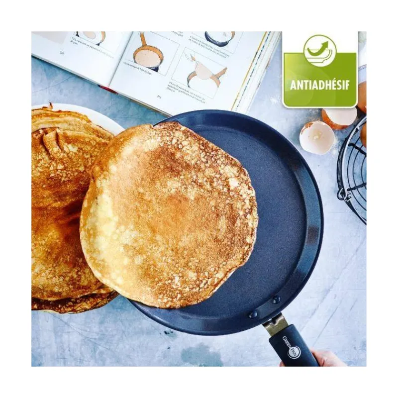 Crêpes | Poêles Avec Revêtement Céramique-GreenPan Crêpière Infinity Poêle à crêpes aluminium revêtement céramique D28