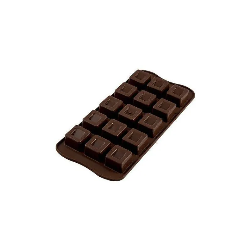 Moules Silikomart | Moules À Gâteaux Silicone-SilikoMart CUBO Moule Décoration Chocolat en silicone