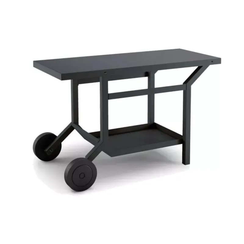 Tables Roulantes Et/ou Pliantes | Dessertes Roulantes-FORGE ADOUR Desserte de cuisine Table Roulante Acier Noir
