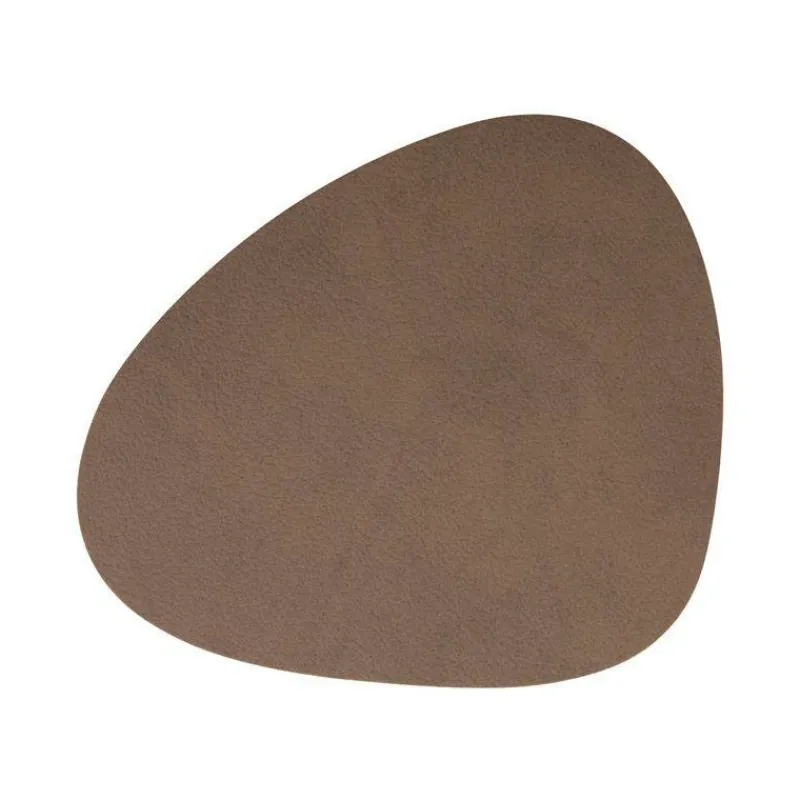Sets De Tables | Dessous De Verres-LINDDNA Dessous de verre NUPO en cuir recyclé 11 x 13 Marron