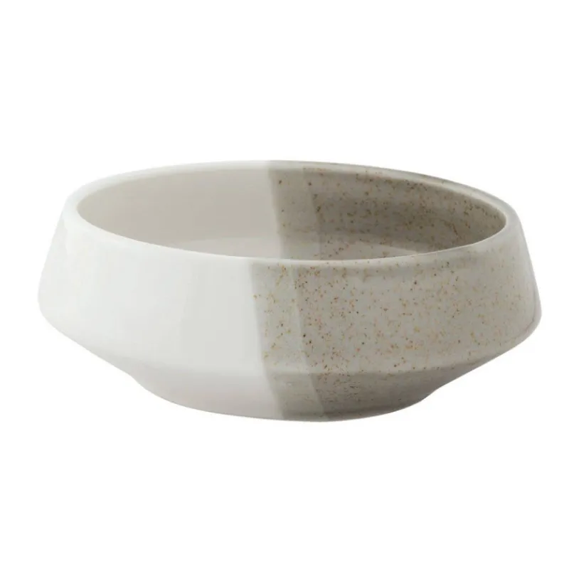 Bols-Easy Life DOUBLE Coupelle en porcelaine Easylife Sable et Blanc D11 cm