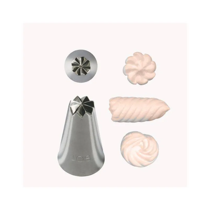 Douilles-De Buyer Douille Inox cannelée Spirale 8 dents