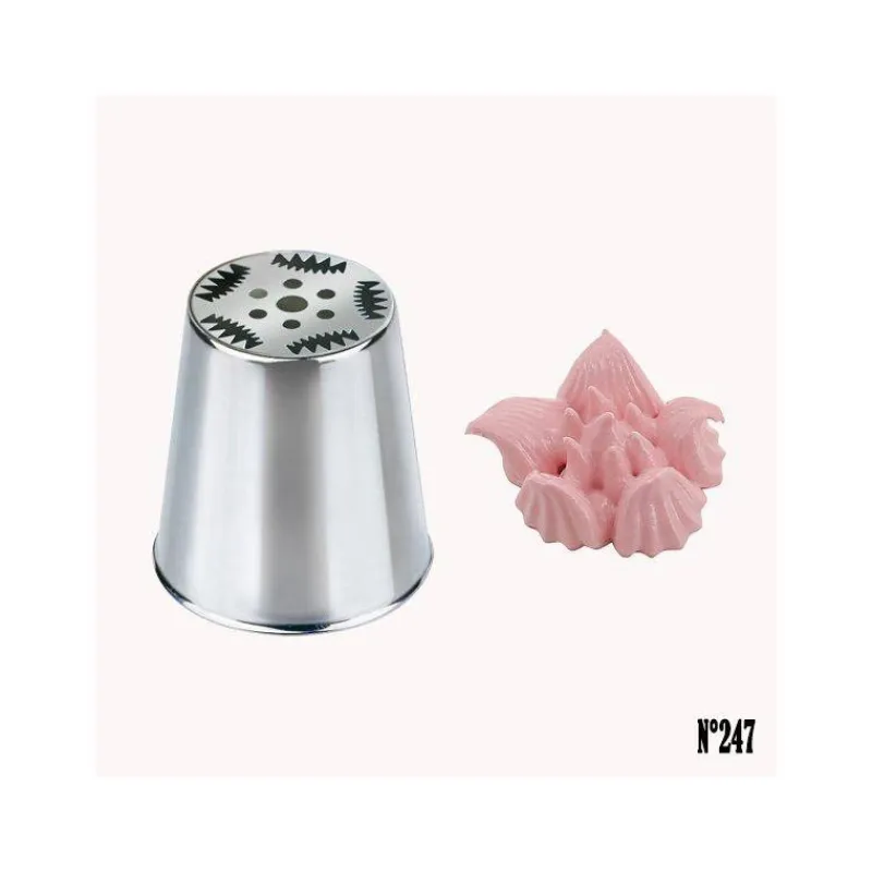 Douilles-De Buyer Douille Russe à fleur N°247 large Inox