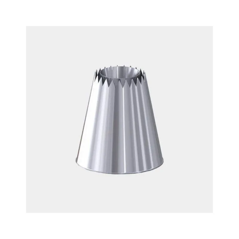 Douilles-De Buyer Douille Sultane Cannelée Cone Rasant Inox Petit modèle