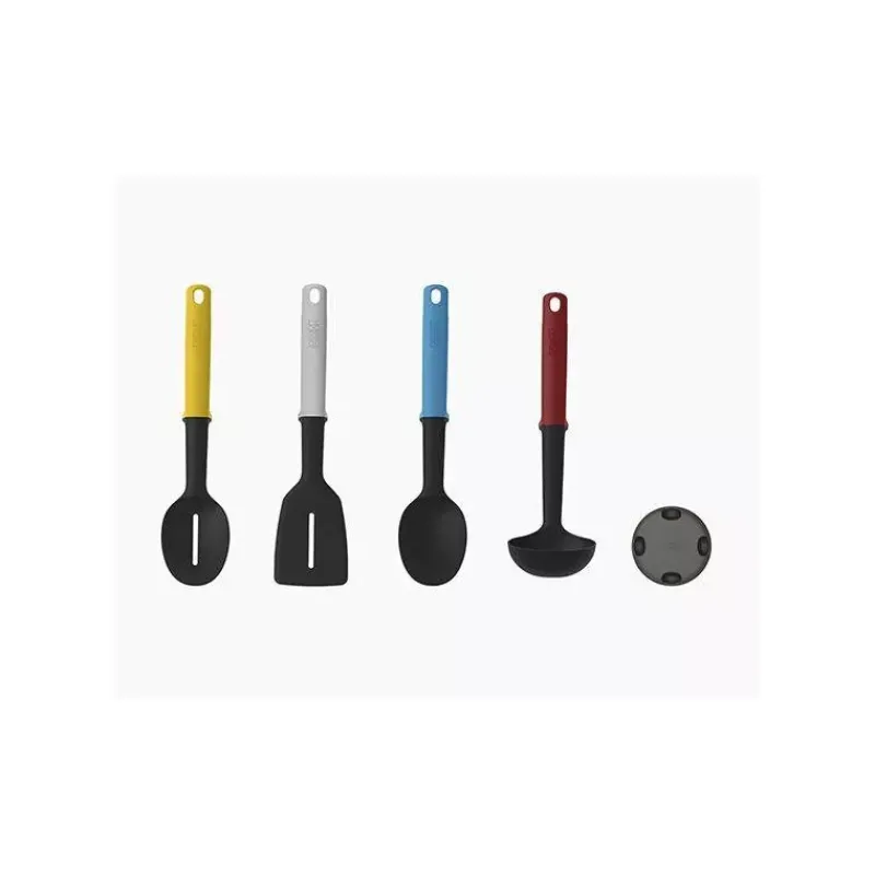 Ensembles Et Sets D'ustensiles-Joseph Joseph Elevate Set de 4 ustensiles de cuisine et leur support de rangement  SC
