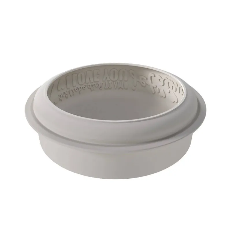 Thème Saint Valentin | Moules Silikomart-SilikoMart ENDLESS LOVE Moule rond Mots incrustés en silicone 3Design D19 cm  SC