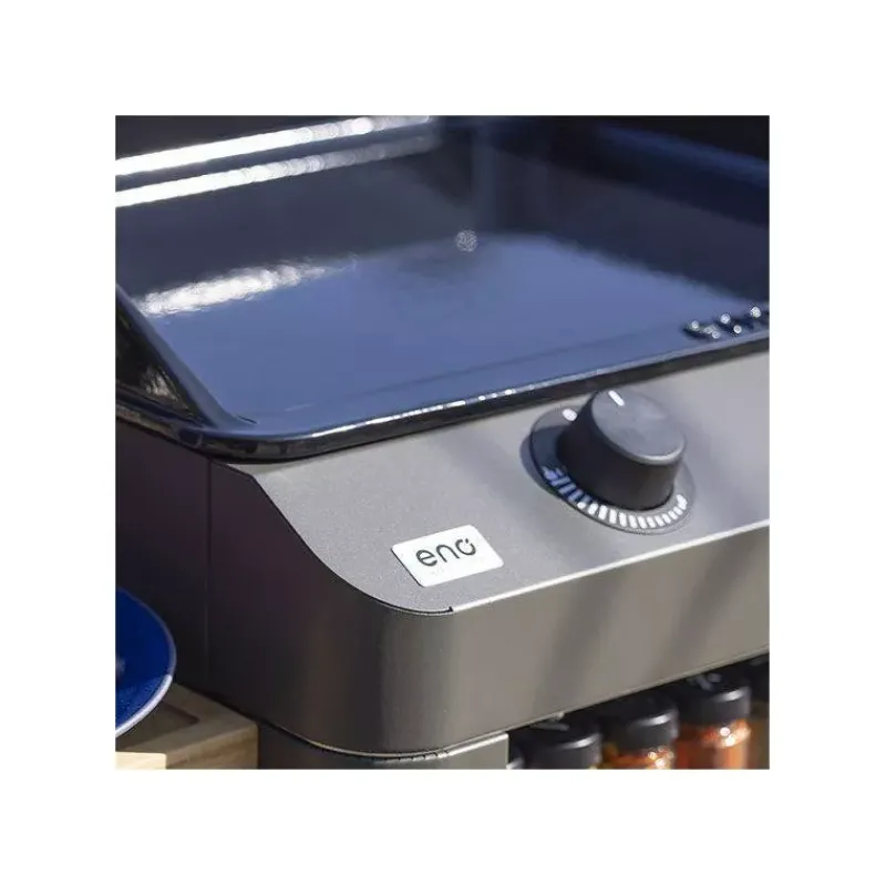 Plancha Eno | Plancha À Gaz-ENO Ensemble Plancha Gaz Fonte et Chariot Combo Fusion 60 Gris Cargo Nouveau Modèle