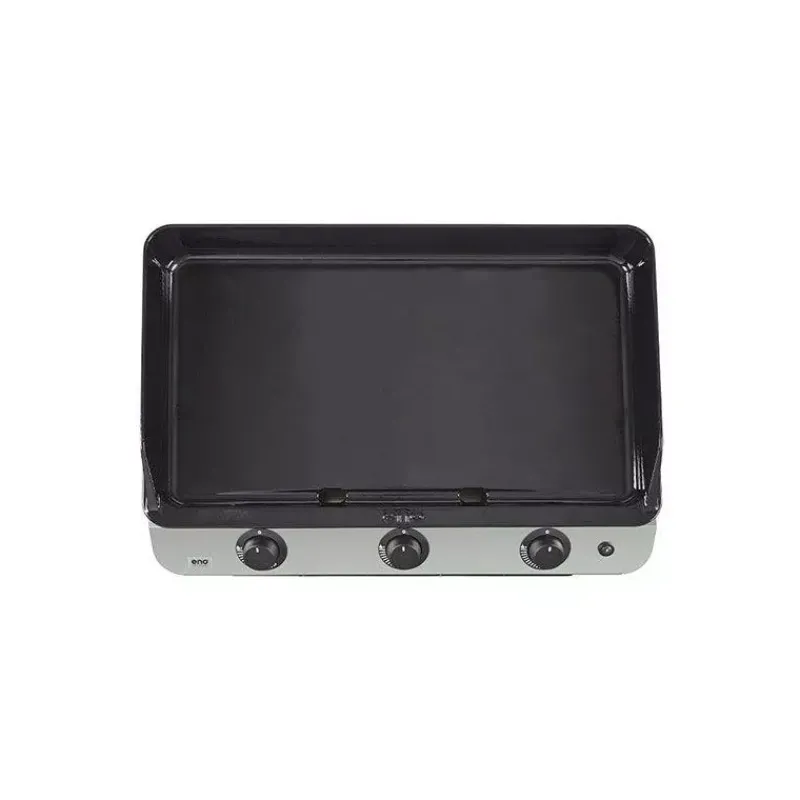Plancha Eno | Plancha À Gaz-ENO Ensemble Plancha Gaz Fonte et Chariot Combo Fusion 75 Inox