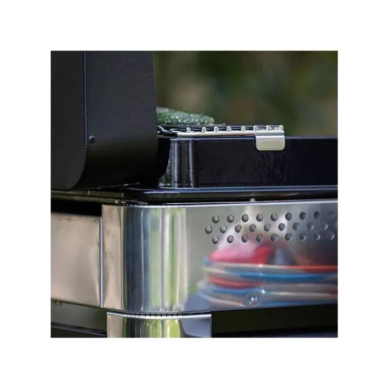 Plancha Eno | Plancha À Gaz-ENO Ensemble Plancha Gaz Fonte et Chariot Combo Fusion 60 Inox Nouveau Modèle