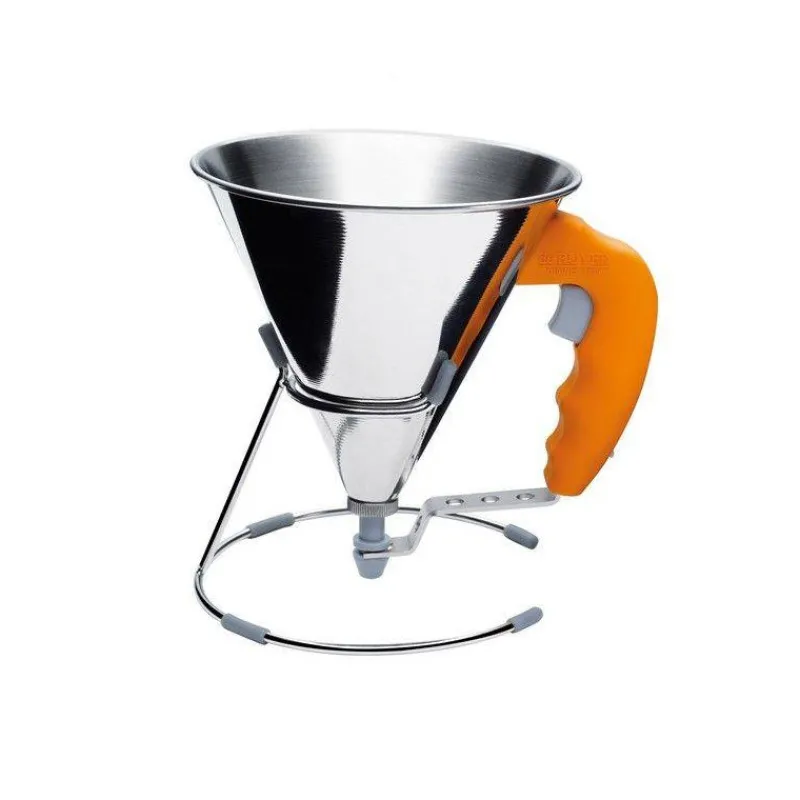 Verser-De Buyer Entonnoir à Piston sur support Ménage KWIK Orange