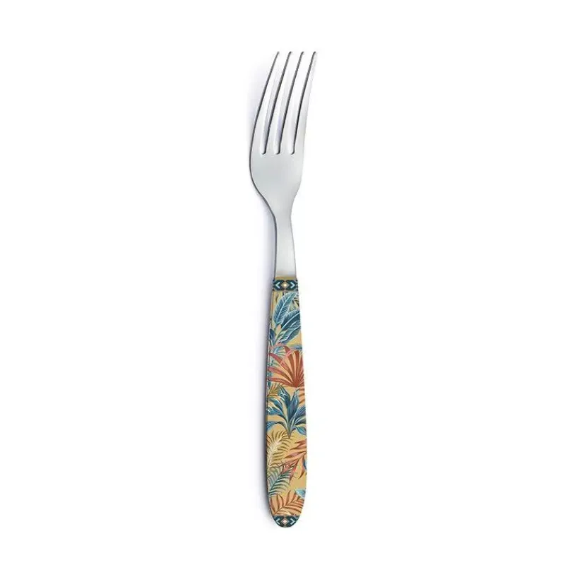 Fourchettes-Easy Life EQUATORIAL Fourchette de table inox avec poignée décorée SC