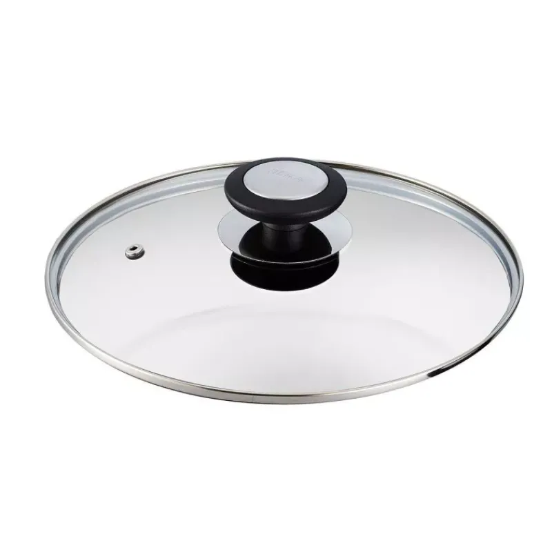 Couvercles En Verre-BEKA ESSENTIAL Couvercle en verre cerclé inox D28