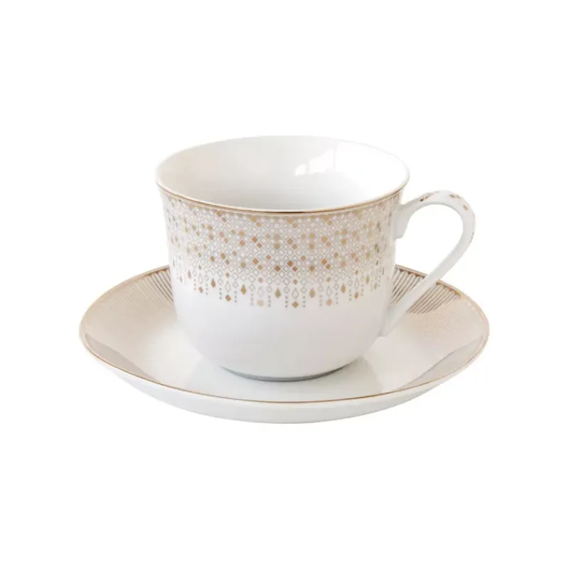 Tasses-Easy Life FESTIVE Tasse déjeuner 40 cl en porcelaine