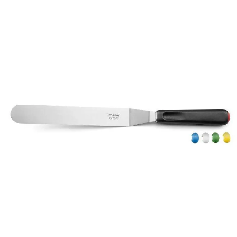 Spatules De Pâtisserie | Spatules Cuisine-SABATIER FLEX Spatule coudée Inox Manche surmoulé Trompette 25 cm