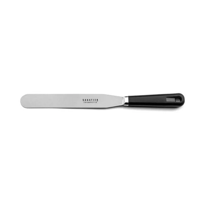 Spatules De Pâtisserie | Spatules Cuisine-SABATIER FLEX Spatule droite Inox Manche surmoulé Trompette 25 cm