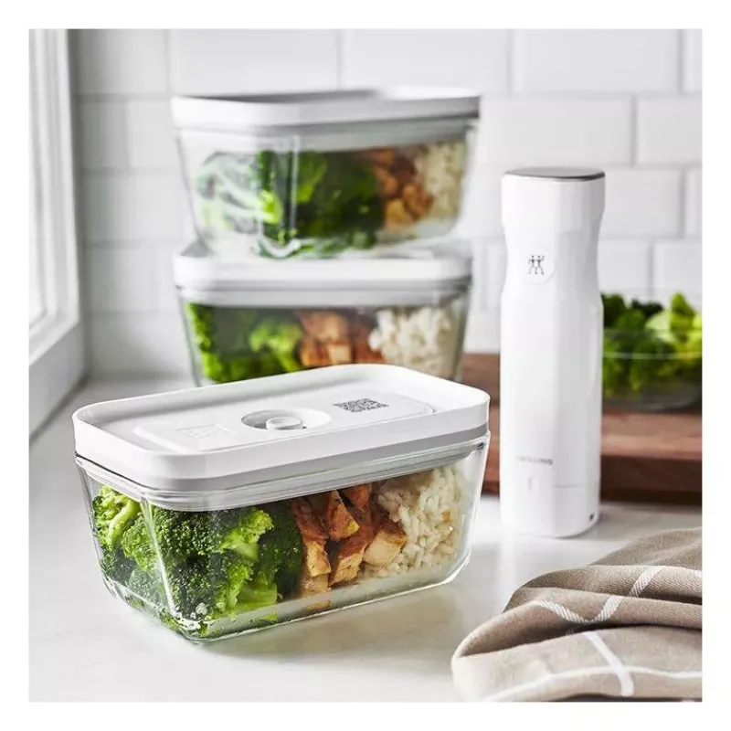 Conservation Sous-vide Fresh & Save | Conservation Sous-vide-ZWILLING FRESH & SAVE Boite en verre sous-vide Taille M 0.9 L