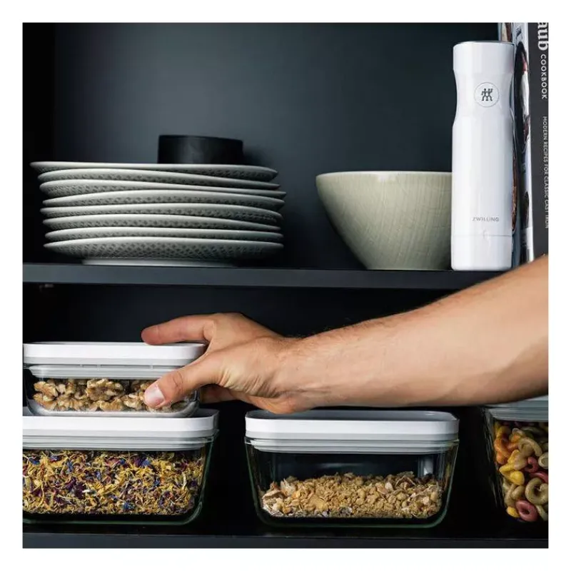 Conservation Sous-vide Fresh & Save | Conservation Sous-vide-ZWILLING FRESH & SAVE Boite en verre sous-vide Taille S 0.4 L