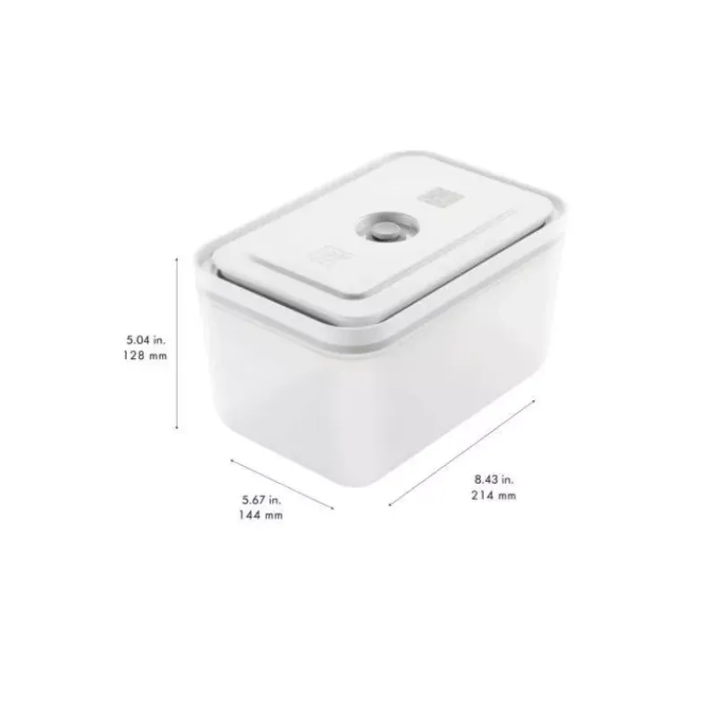 Boites De Rangement-ZWILLING FRESH & SAVE Set de 3 Boîtes Plastique sous-Vide Tailles 0,4 L 1,1L 2,3 L