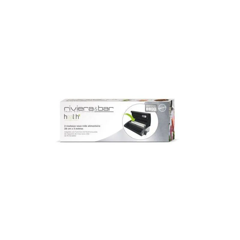 Machines Sous Vide-Riviera&Bar Gaine Rouleau Emballage sous vide Riviera et bar 28 cm x 3 m - lot de 2