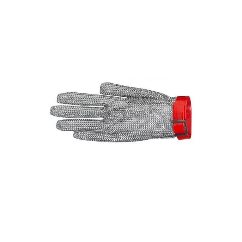 Protection-FISCHER Gant de protection Cotte de Maille Ambidextre Taille M Rouge