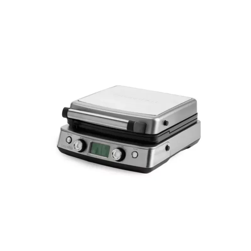 Gaufres Et Croques-GreenPan Gaufrier 2 Sets de plaques amovibles revêtement Antiadhésif Céramique 1600 W Gris