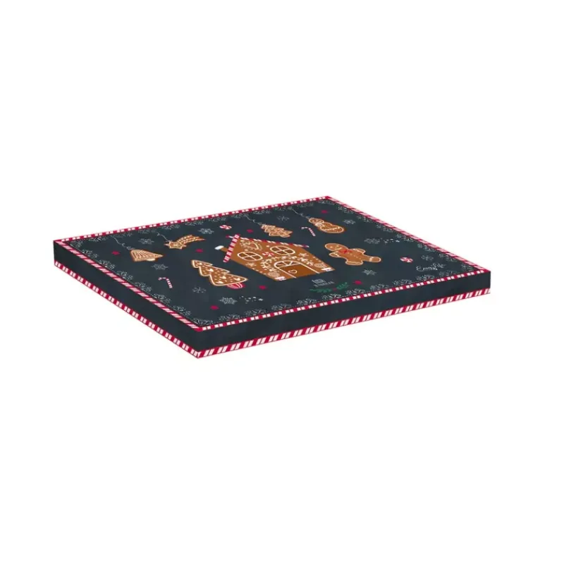 Assiettes À Thèmes-Easy Life GINGERBREAD  plat 17x25 cm en forme de bonhomme pain d'épice Porcelaine EASYLIFE