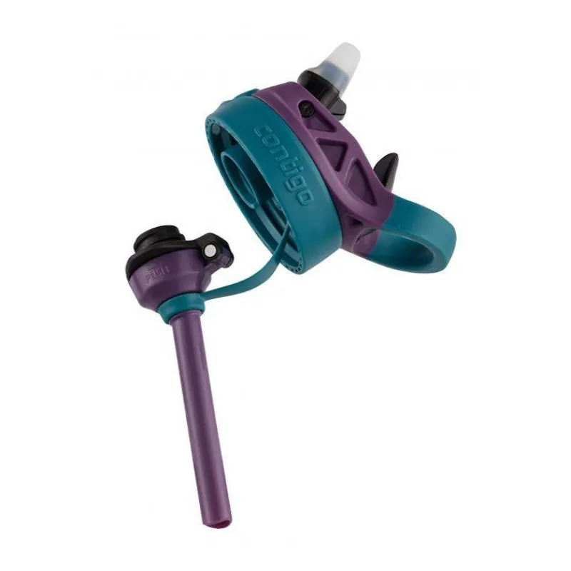 Gourdes | Verres Et Tasses Pour Enfants-Contigo GIZMO Flip Gourde enfant avec paille Violet Sirènes 420 ml