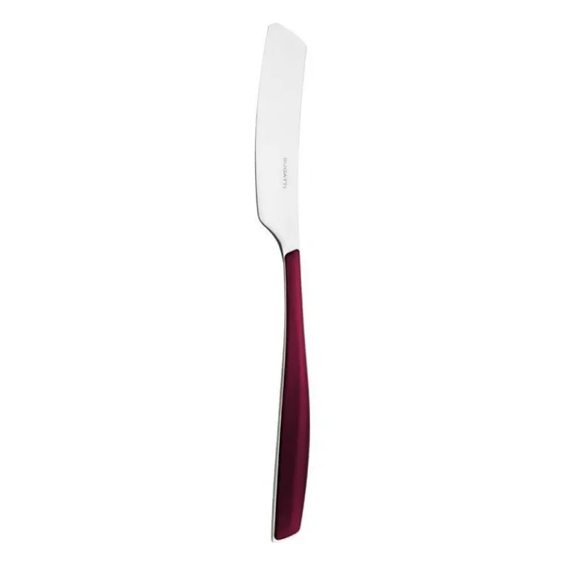 Tartineurs | Couteaux À Fromage De Table-BUGATTI GLAMOUR Grand tartineur Couteau Beurre Fromage italien ROUGE GRENAT