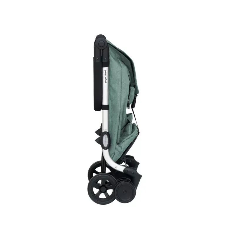 Chariots Et Paniers Isothermes-Playmarket GO LITE Poussette de marché Chariot de courses isotherme 6 roues Vert d'eau