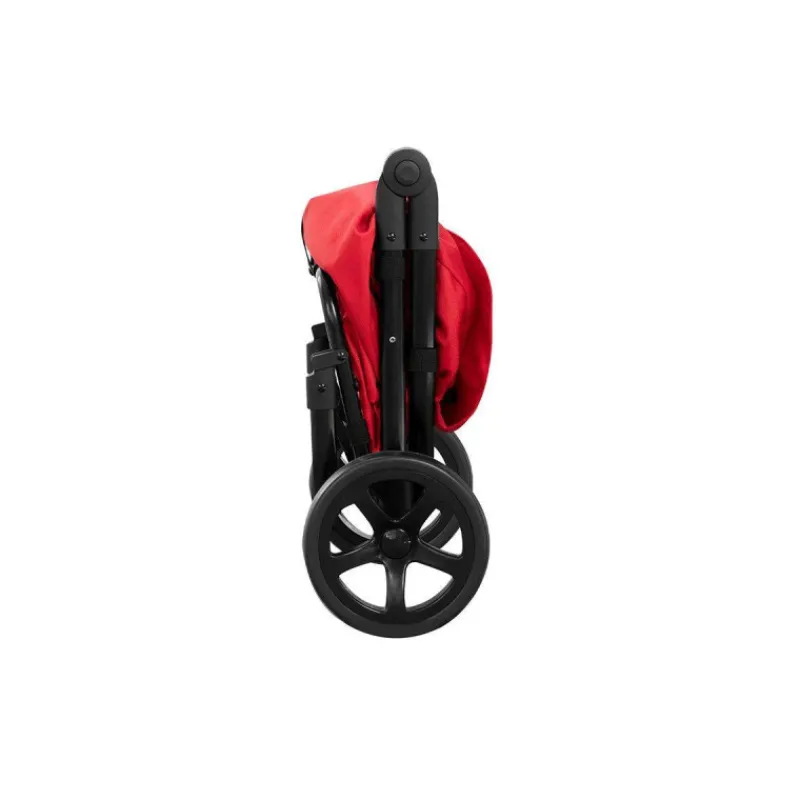 Poussettes De Marché-Playmarket GO TWO Compact Poussette de marché Chariot de courses Pliable Rouge