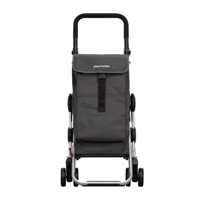 Poussettes De Marché-Playmarket GO UP Original Poussette de marché Chariot de courses 6 roues Gris Anthracite
